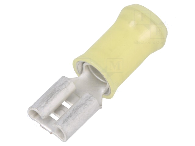 Connector: vlak; 6,3mm; 0,8mm; vrouwelijk; 4÷6mm2; klemmen; vertind Connector: vlak; 6,3mm; 0,8mm; vrouwelijk; 4÷6mm2; klemmen; vertind